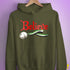 Believe Aromantic Pride Jingle Bell Hoodie - Army